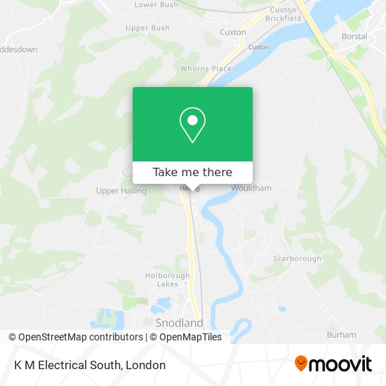 K M Electrical South map