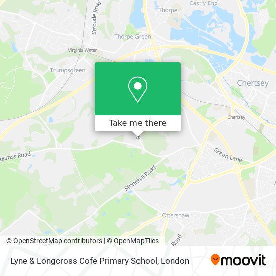 Lyne & Longcross Cofe Primary School map