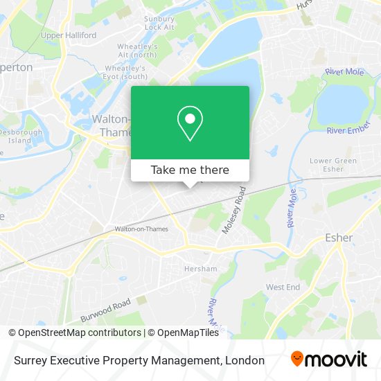 Surrey Executive Property Management map