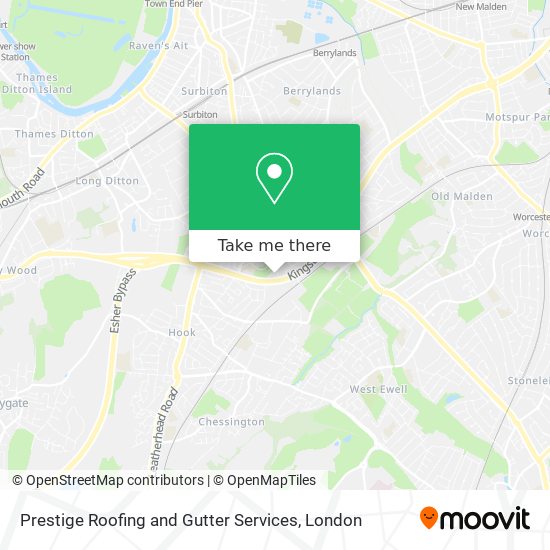 Prestige Roofing and Gutter Services map