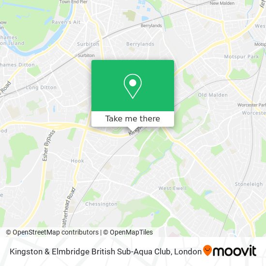 Kingston & Elmbridge British Sub-Aqua Club map