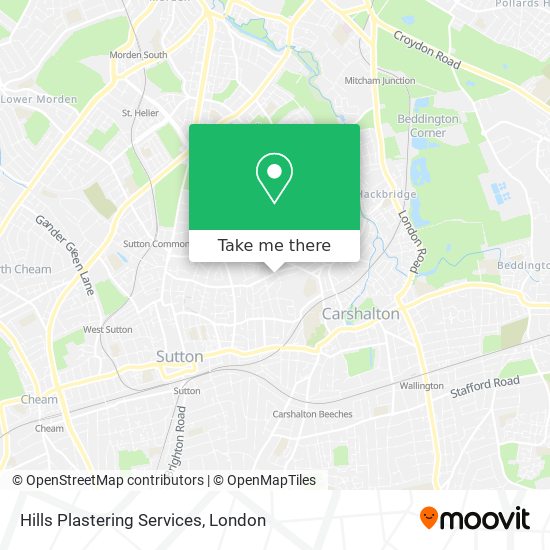 Hills Plastering Services map