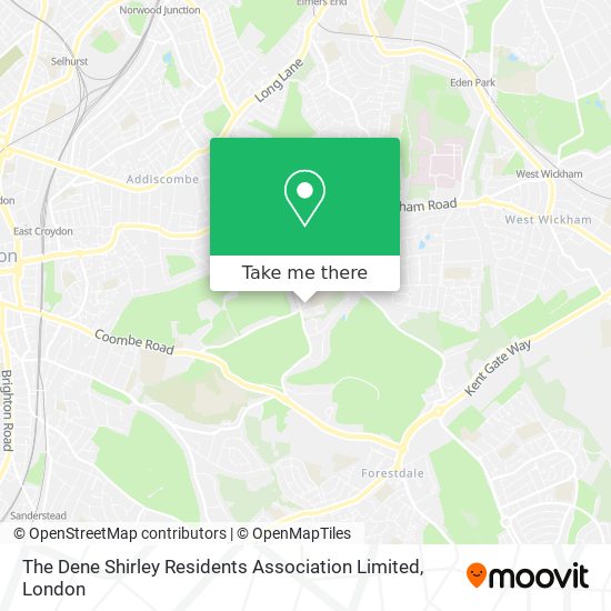 The Dene Shirley Residents Association Limited map