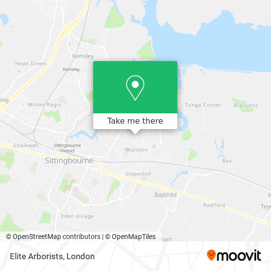 Elite Arborists map