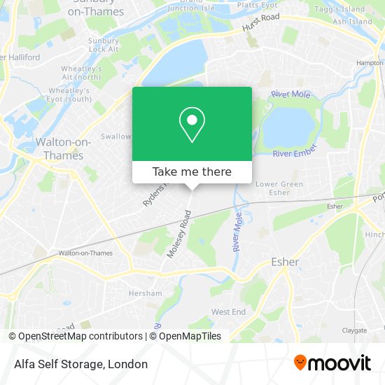 Alfa Self Storage map
