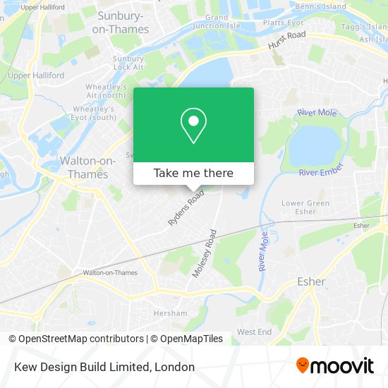Kew Design Build Limited map