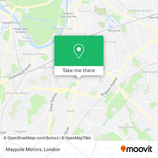 Maypole Motors map