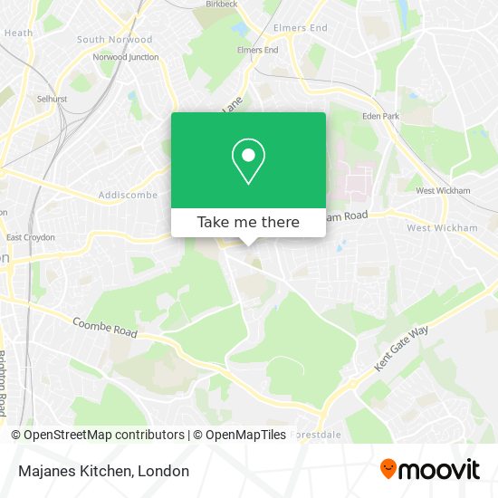 Majanes Kitchen map