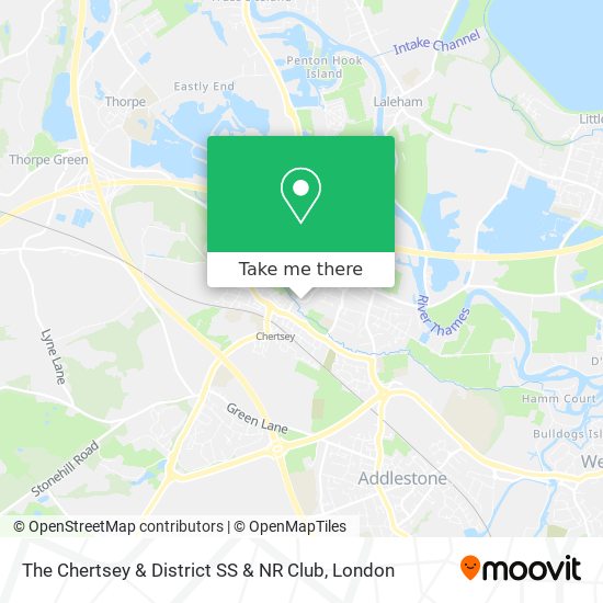 The Chertsey & District SS & NR Club map