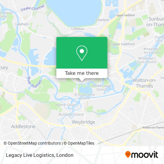 Legacy Live Logistics map