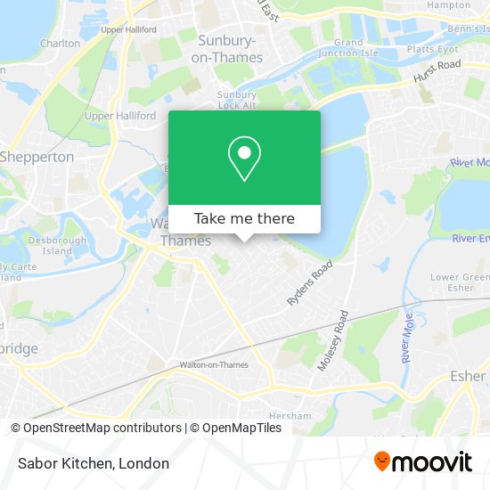 Sabor Kitchen map