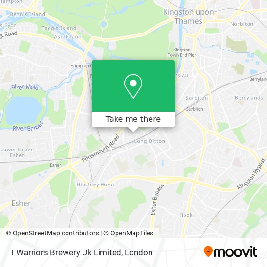 T Warriors Brewery Uk Limited map
