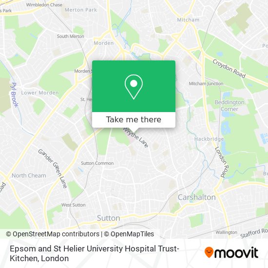 Epsom and St Helier University Hospital Trust-Kitchen map