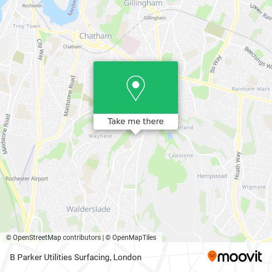 B Parker Utilities Surfacing map