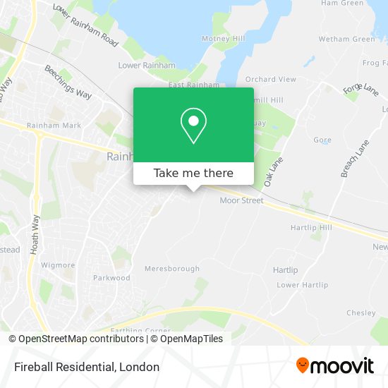 Fireball Residential map