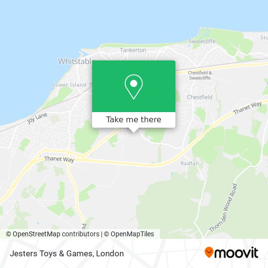 Jesters Toys & Games map