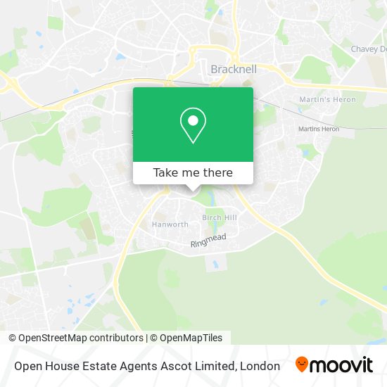 Open House Estate Agents Ascot Limited map