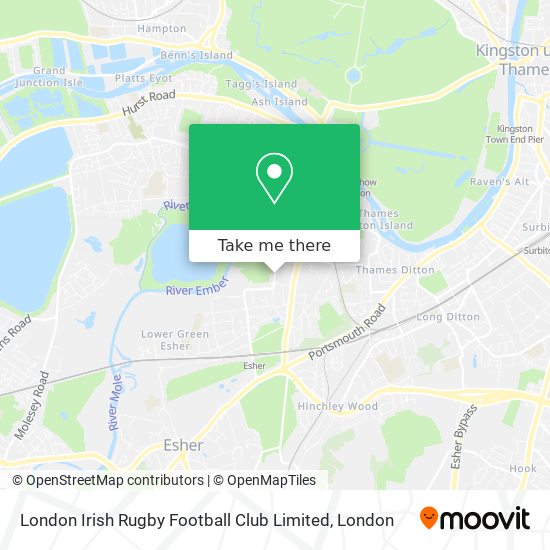 London Irish Rugby Football Club Limited map