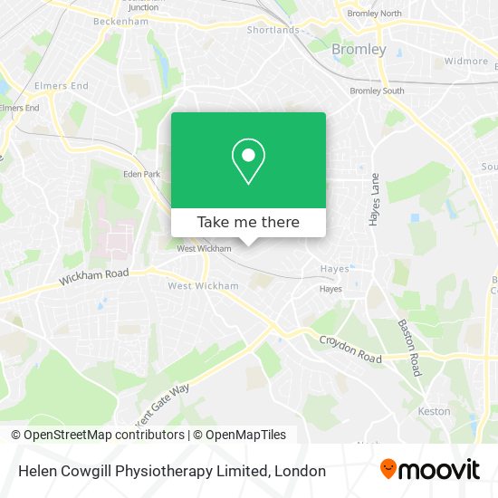 Helen Cowgill Physiotherapy Limited map