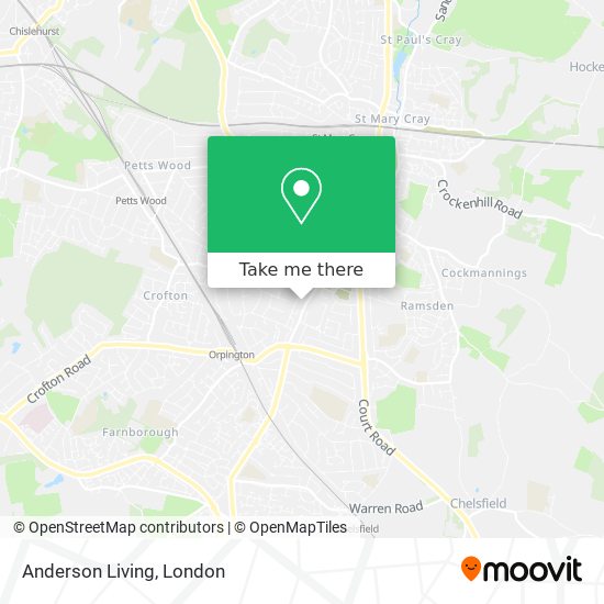 Anderson Living map