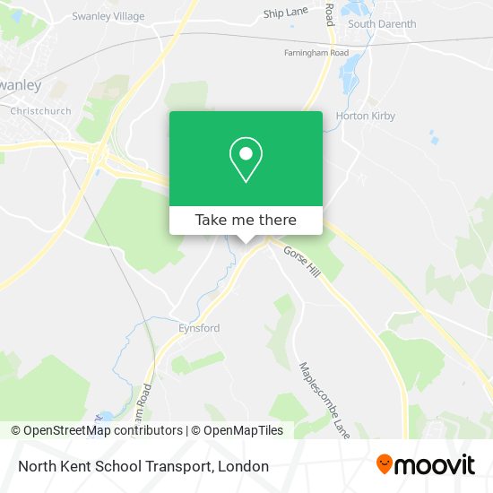 North Kent School Transport map