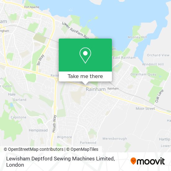 Lewisham Deptford Sewing Machines Limited map