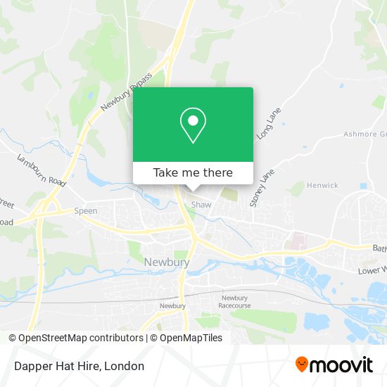 Dapper Hat Hire map