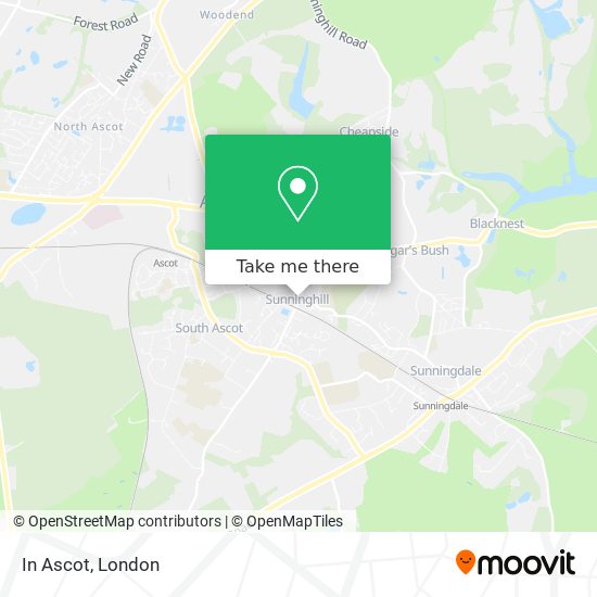In Ascot map
