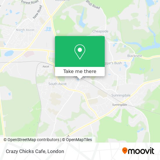 Crazy Chicks Cafe map