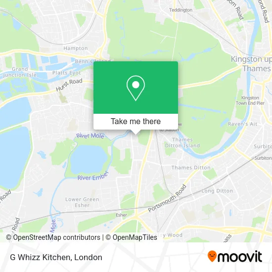 G Whizz Kitchen map