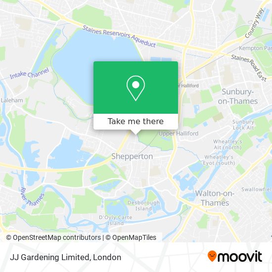 JJ Gardening Limited map