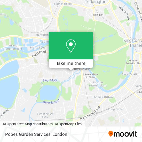 Popes Garden Services map
