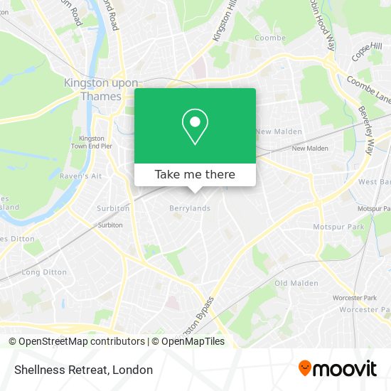 Shellness Retreat map