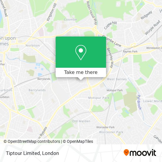 Tiptour Limited map
