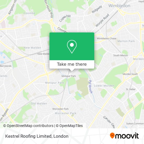 Kestrel Roofing Limited map