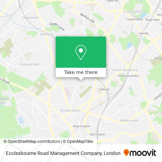 Ecclesbourne Road Management Company map