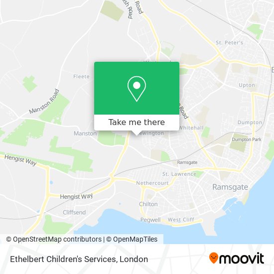 Ethelbert Children's Services map