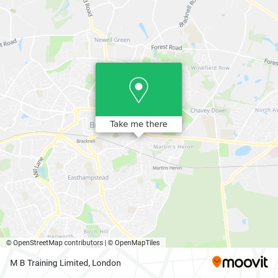 M B Training Limited map