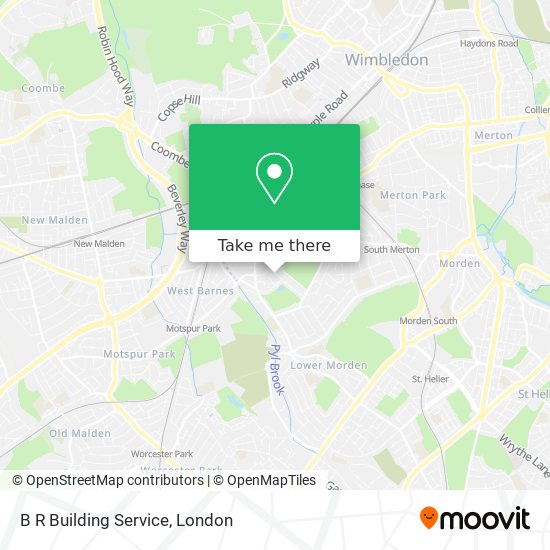 B R Building Service map