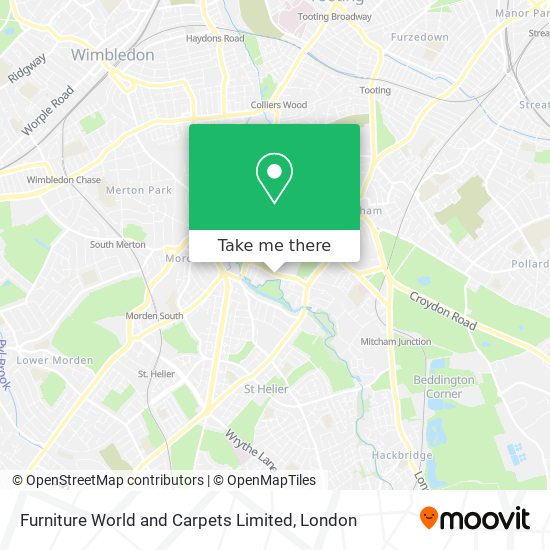 Furniture World and Carpets Limited map