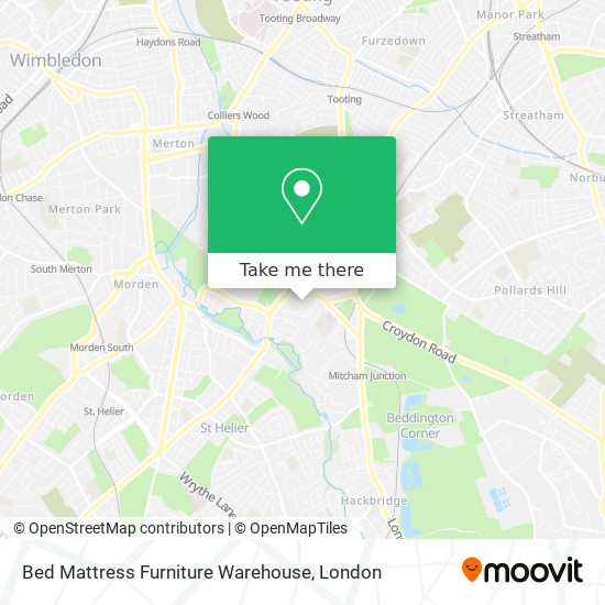 Bed Mattress Furniture Warehouse map