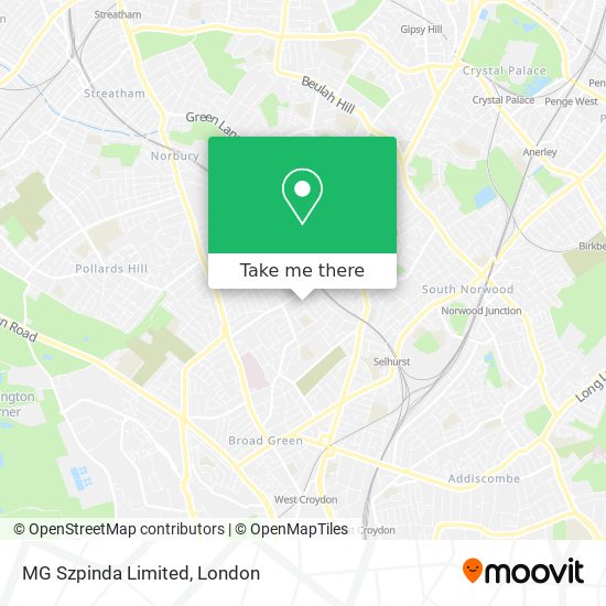 MG Szpinda Limited map