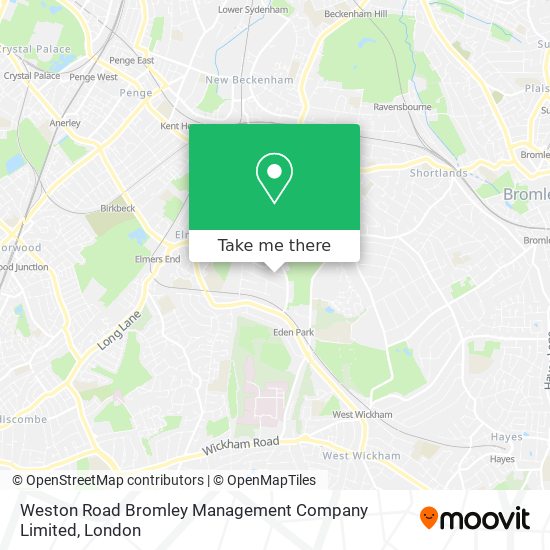 Weston Road Bromley Management Company Limited map