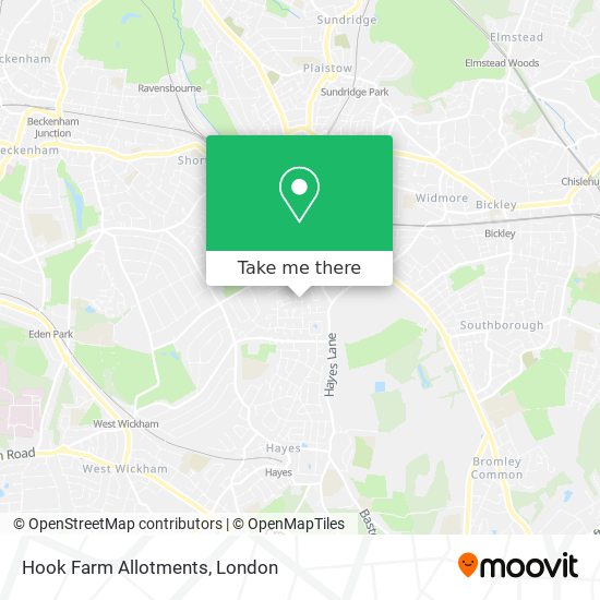 Hook Farm Allotments map