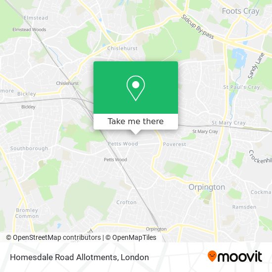 Homesdale Road Allotments map