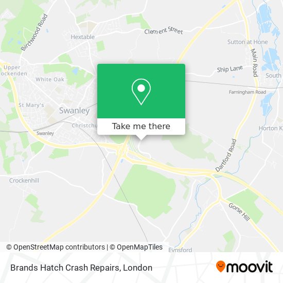 Brands Hatch Crash Repairs map