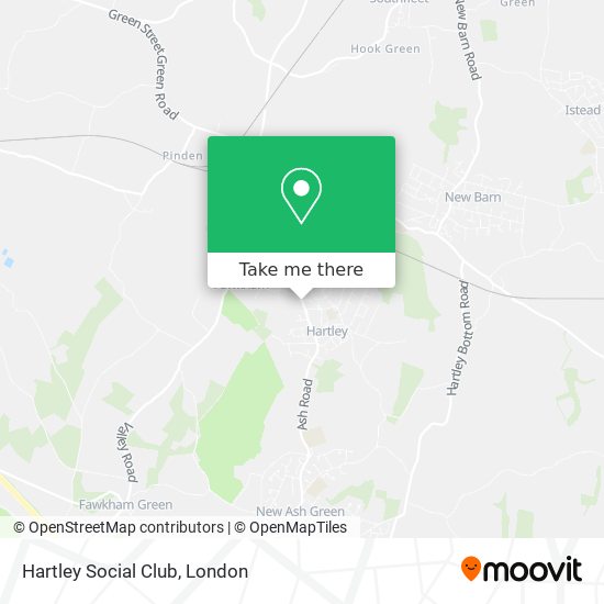 Hartley Social Club map
