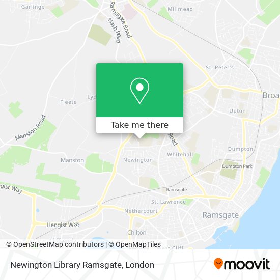 Newington Library Ramsgate map