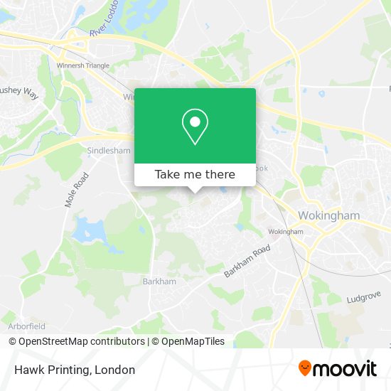 Hawk Printing map