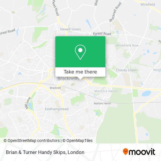Brian & Turner Handy Skips map